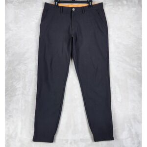 Macade Pants Mens 36x30 Black Golf Slim Fit Jogger Zip Cuff Stretch Performance